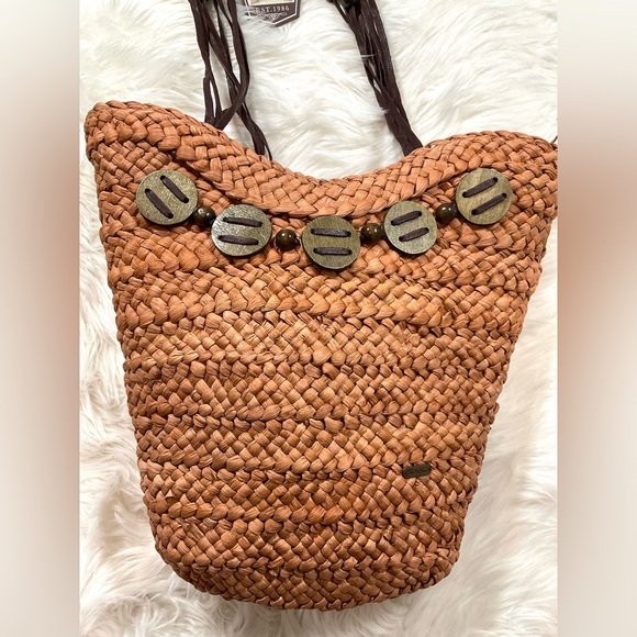 Beaded straw bag - Picture 2 of 8